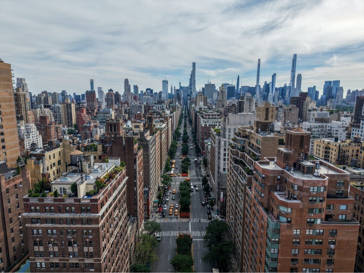 Aerial view of Manhattan, New York City