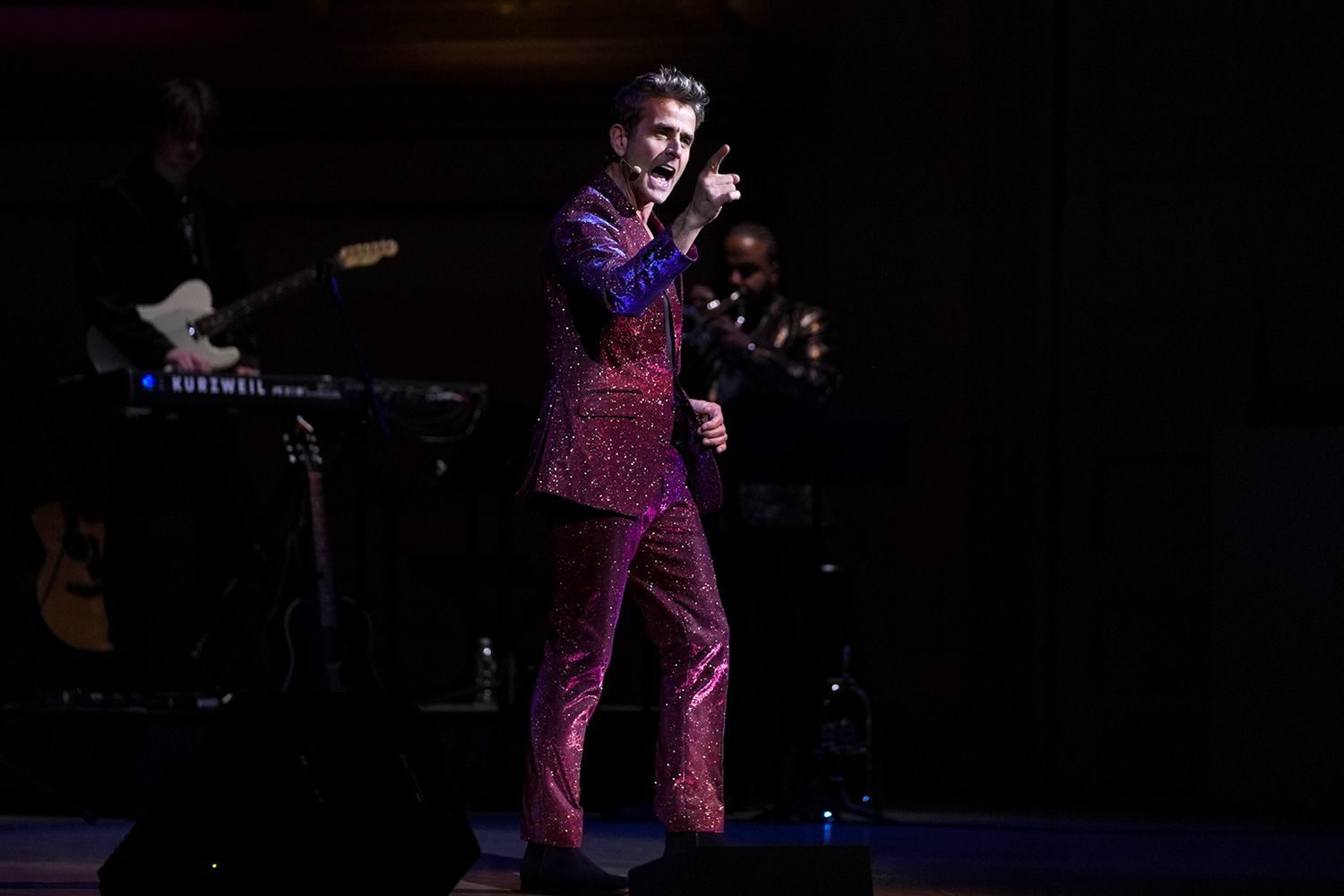 Joey McIntyre performing at Carnegie Hall, photographed by Eric Elfstrom
